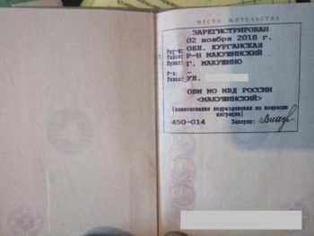 Страница паспорта 5